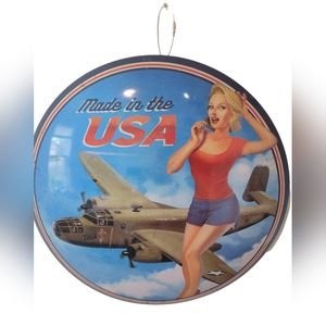 Made in the USA Dome Metal Sign  -U.S. Air Force  American Pride Wall Decor New